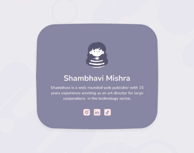 user profile card figma