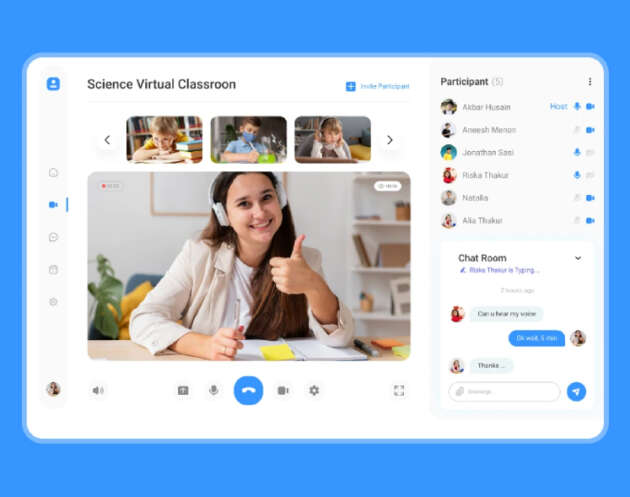 virtual meeting dashboard figma