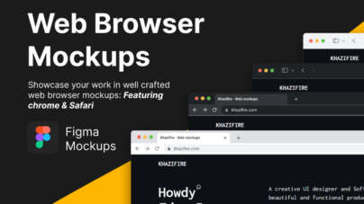 web browser mockups figma