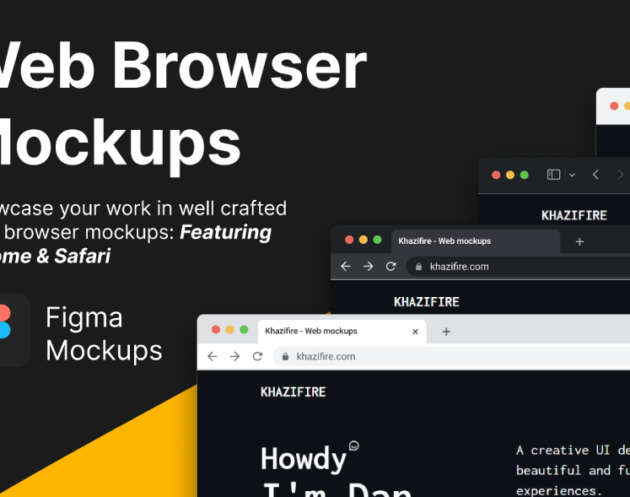 web browser mockups figma