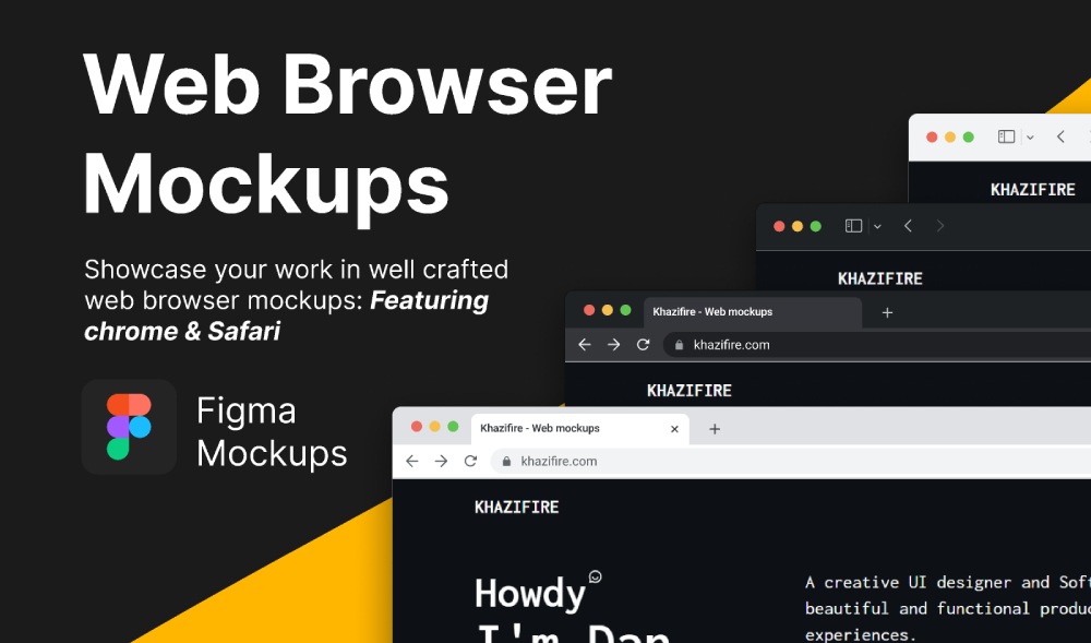 web browser mockups figma
