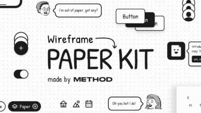 Free Figma Paper Wireframe Kit