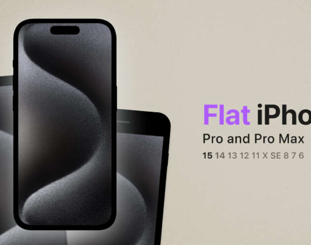 Free Flat iPhone Mockup Figma