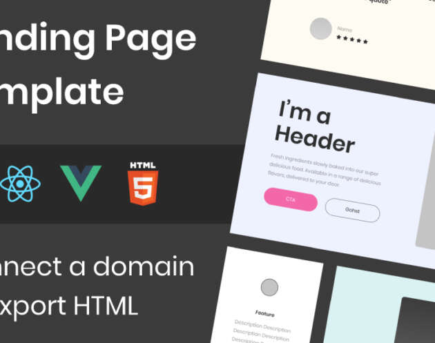 Free Landing Page Template Figma to HTML