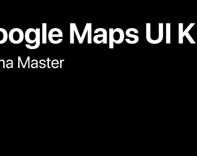 google maps ui kit figma
