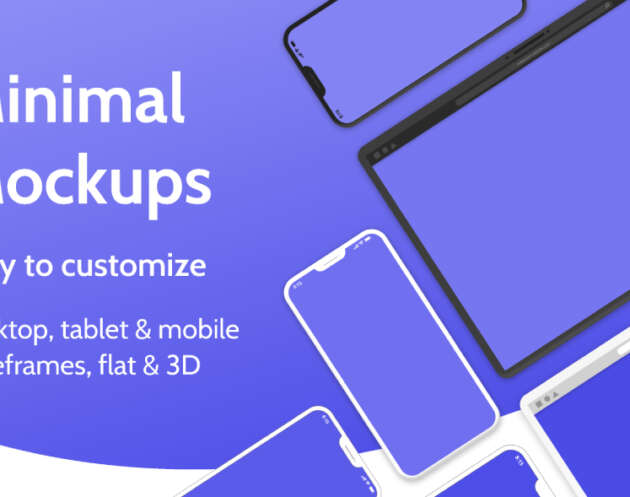 minimal device mockups